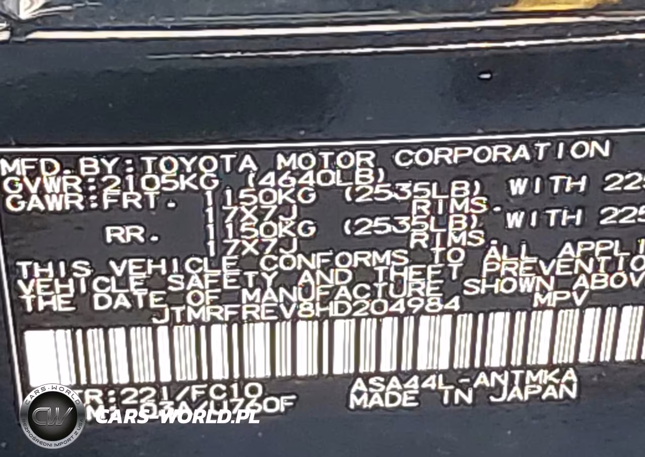 2017 Toyota Rav4 Xle VIN:JTMRFREV8HD204984 - 9
