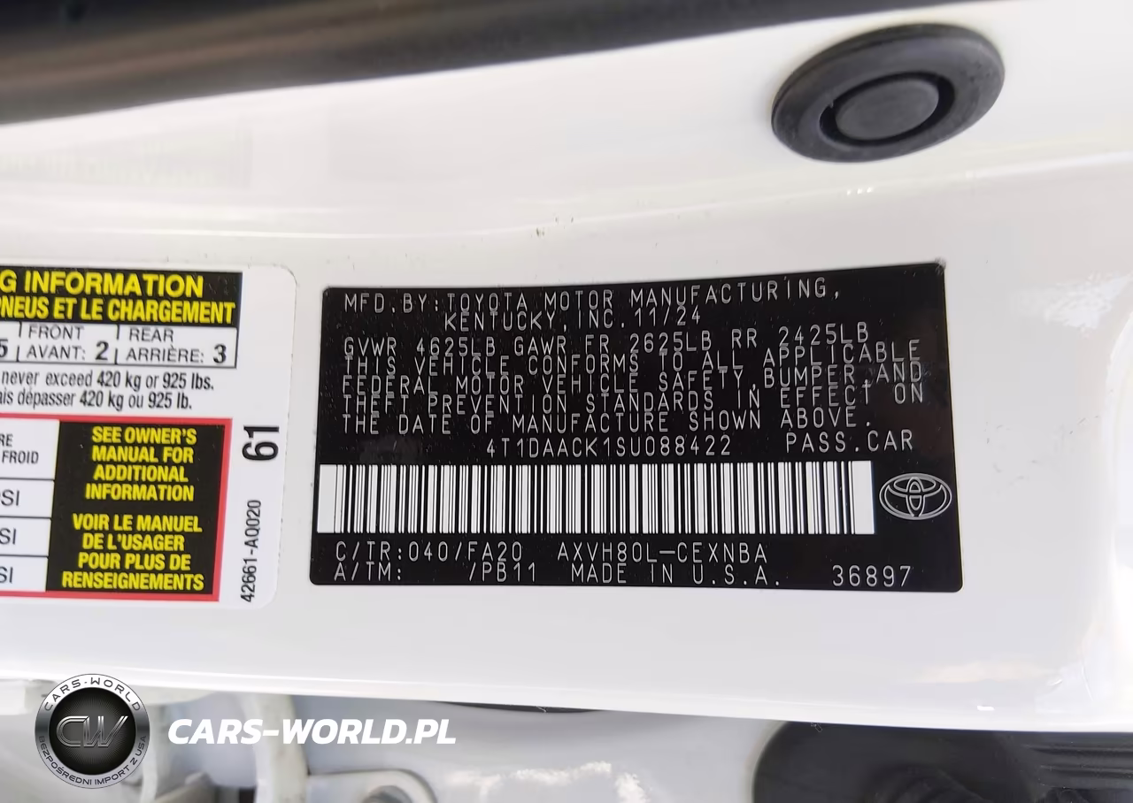 2025 Toyota Camry Le VIN:4T1DAACK1SU088422 - 9