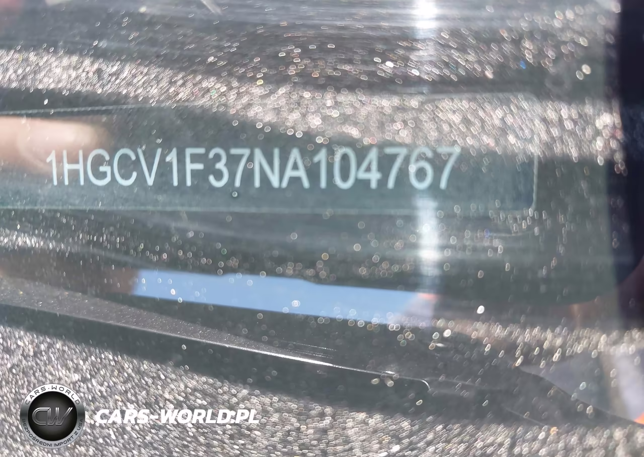 2022 Honda Accord Sport VIN:1HGCV1F37NA104767 - 9