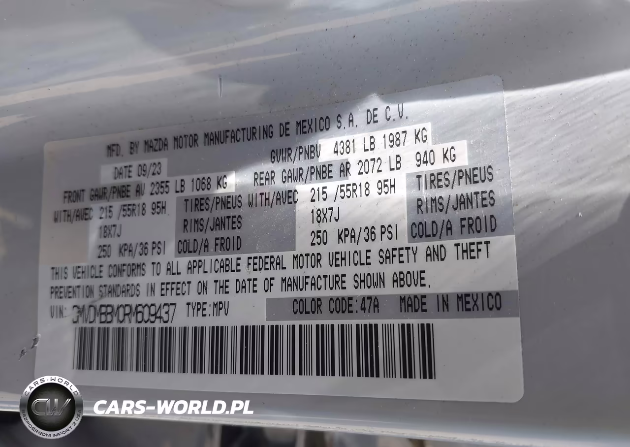 2024 Mazda Cx-30 2.5 S Select Sport VIN:3MVDMBBM0RM609437 - 9