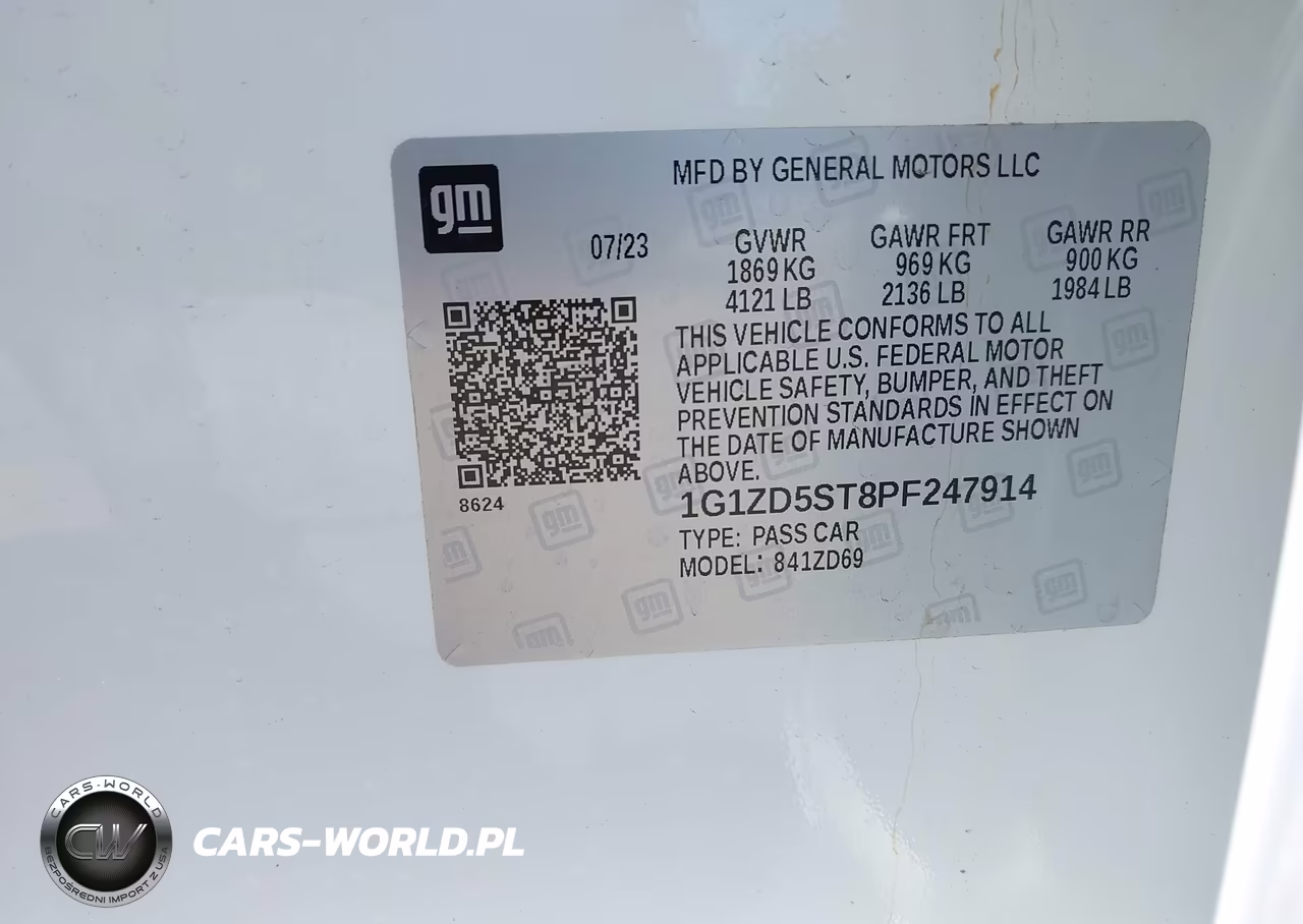 2023 Chevrolet Malibu Fwd 1Lt VIN:1G1ZD5ST8PF247914 - 9