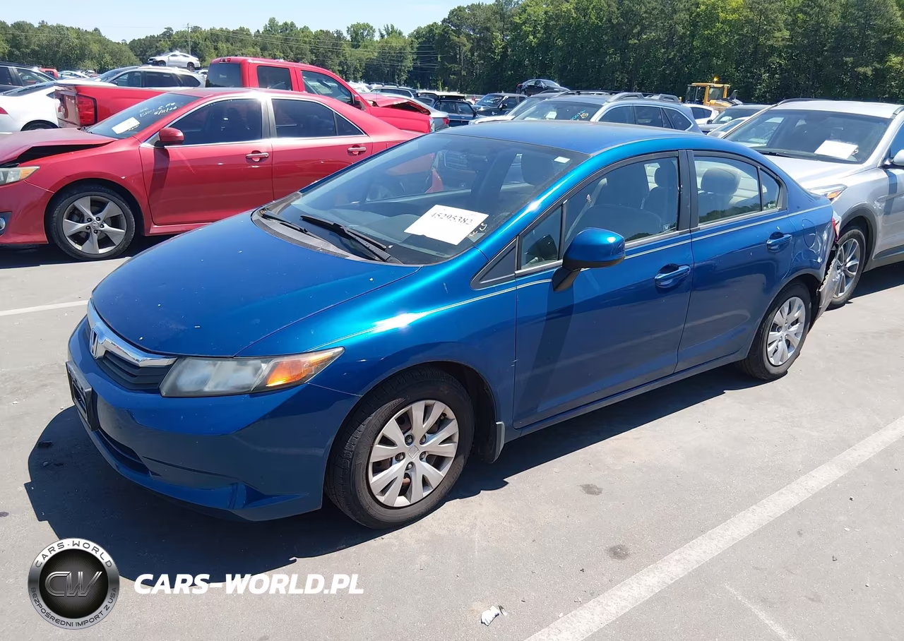 2012 Honda Civic Lx VIN:2HGFB2E52CH562343 - 2
