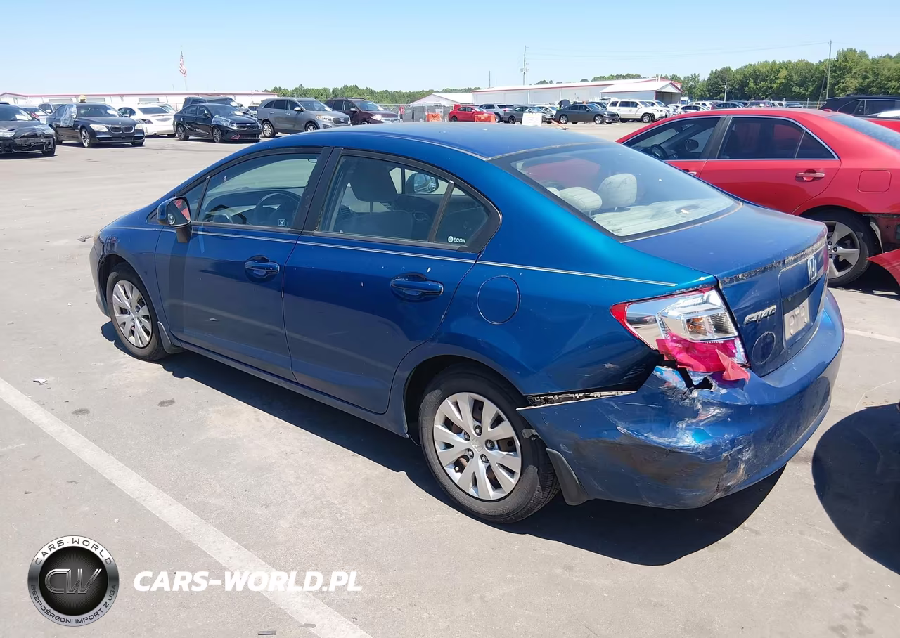 2012 Honda Civic Lx VIN:2HGFB2E52CH562343 - 3