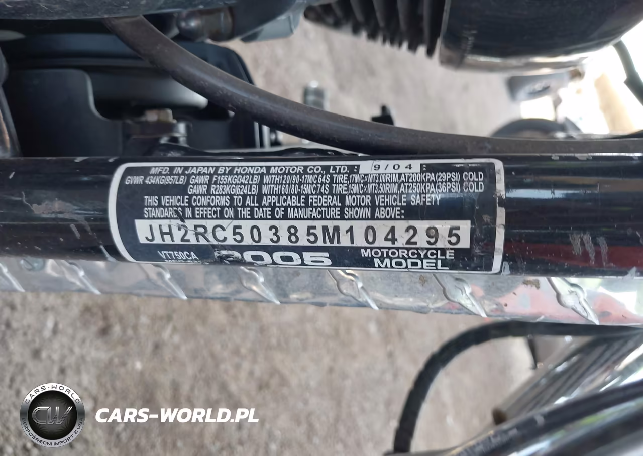 2005 Honda Vt750 Ca VIN:JH2RC50385M104295 - 10