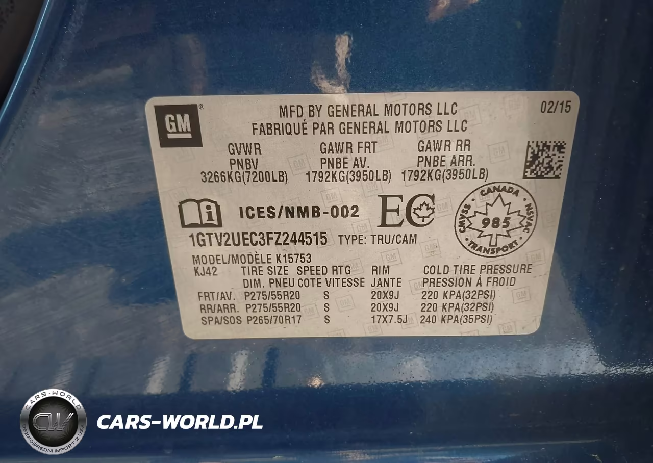 2015 GMC Sierra 1500 Sle VIN:1GTV2UEC3FZ244515 - 9
