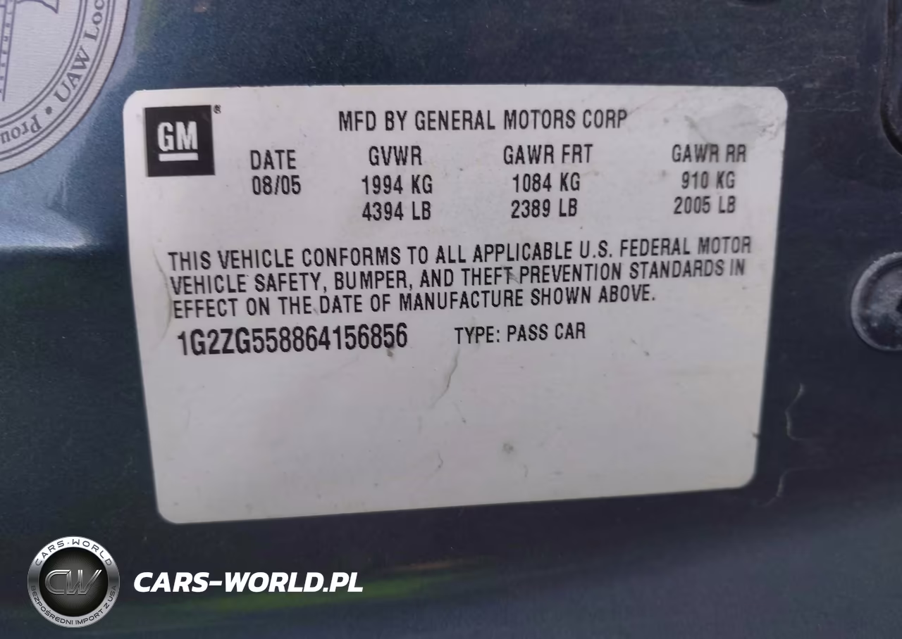 2006 Pontiac G6 VIN:1G2ZG558864156856 - 9