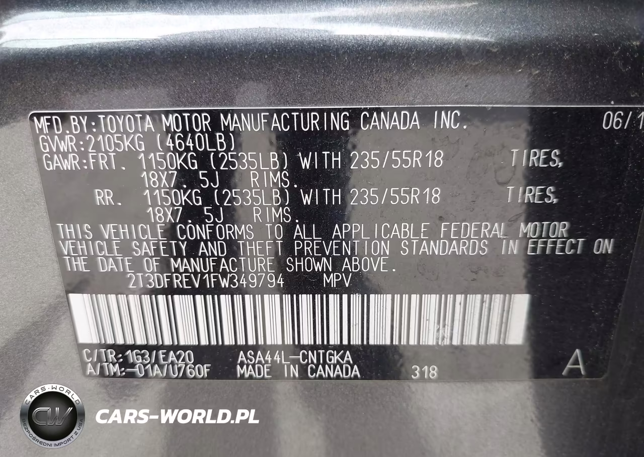 2015 Toyota Rav4 Limited VIN:2T3DFREV1FW349794 - 9