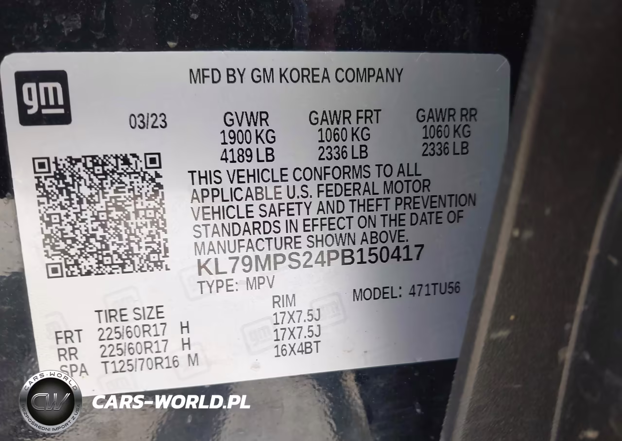 2023 Chevrolet Trailblazer Fwd Lt VIN:KL79MPS24PB150417 - 9
