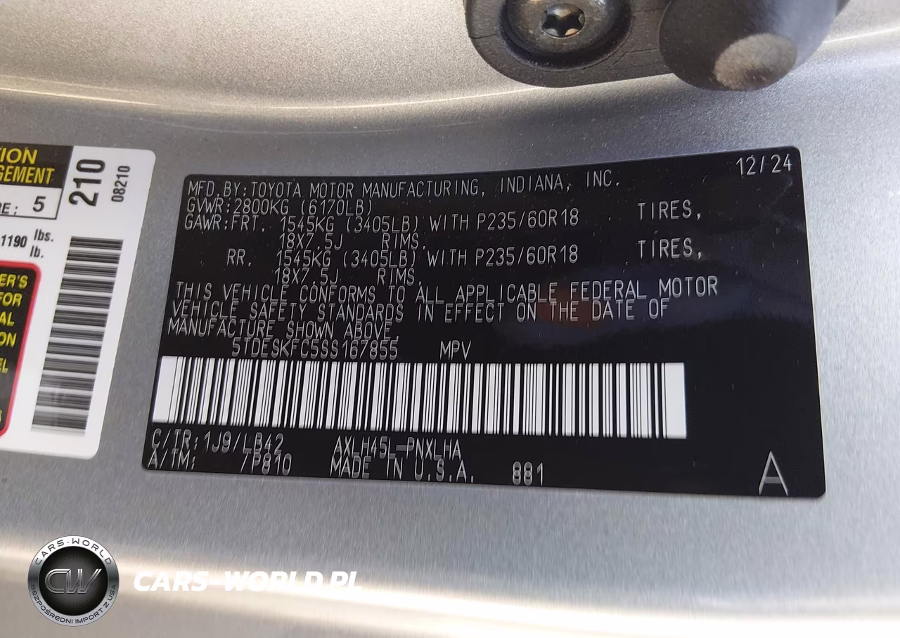 2025 Toyota Sienna Platinum VIN:5TDESKFC5SS167855 - 9