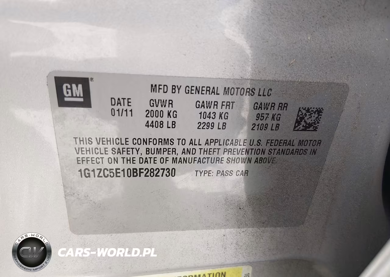 2011 Chevrolet Malibu 1Lt VIN:1G1ZC5E10BF282730 - 9