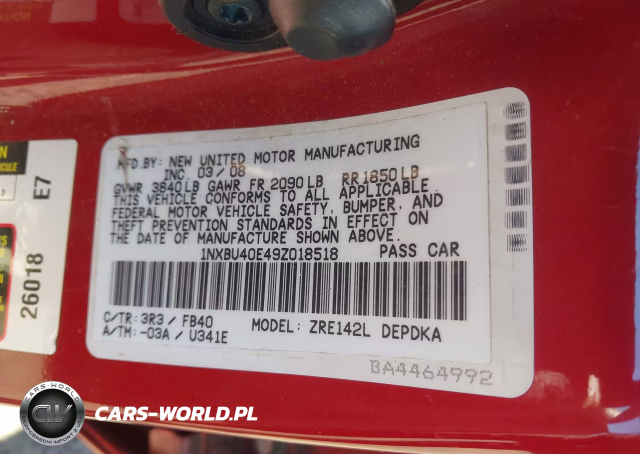 2009 Toyota Corolla Le VIN:1NXBU40E49Z018518 - 9