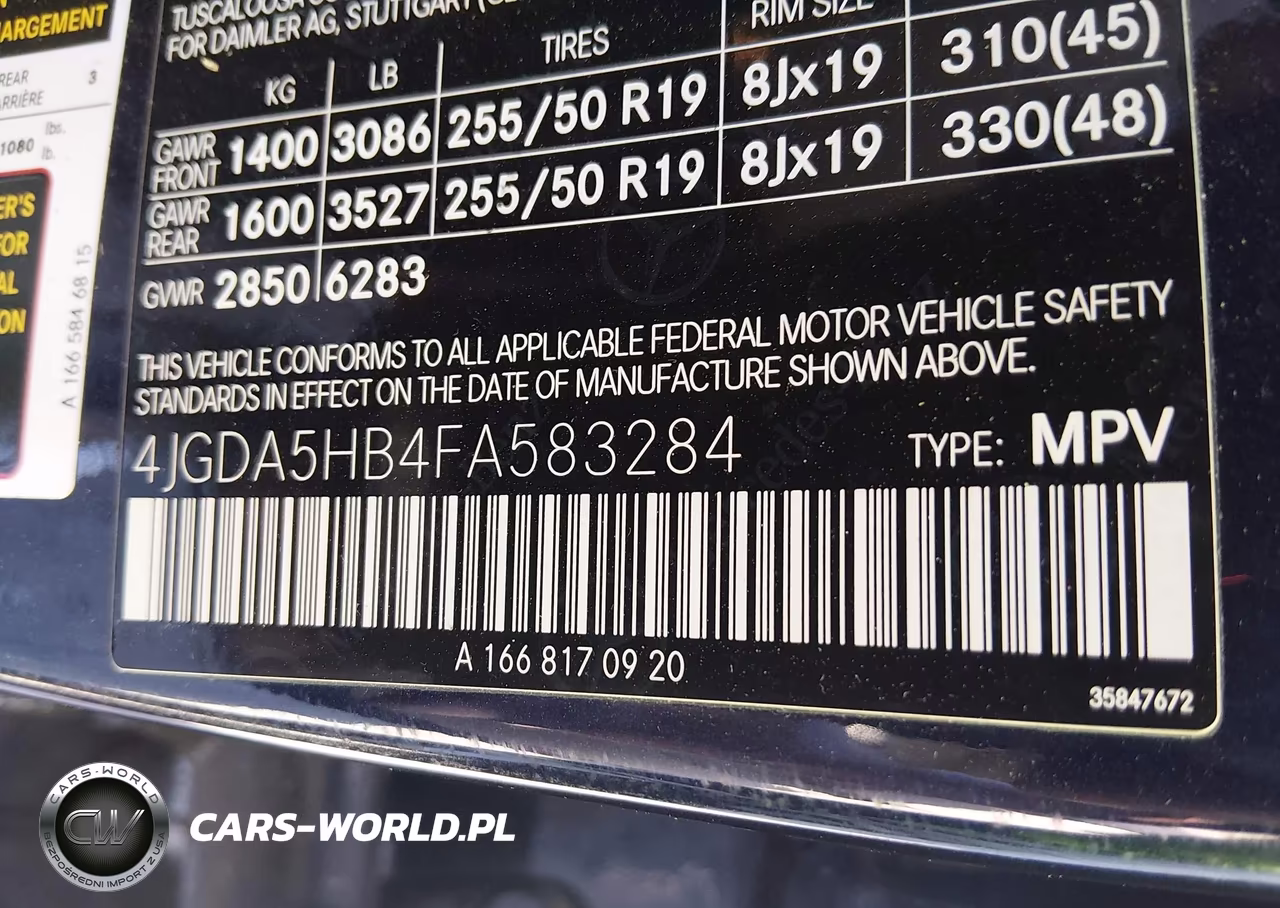 2015 Mercedes-Benz Ml 350 4Matic VIN:4JGDA5HB4FA583284 - 9
