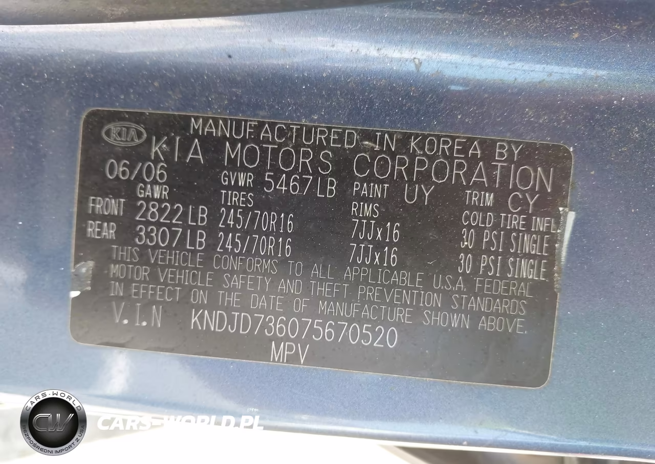 2007 Kia Sorento Ex VIN:KNDJD736075670520 - 9