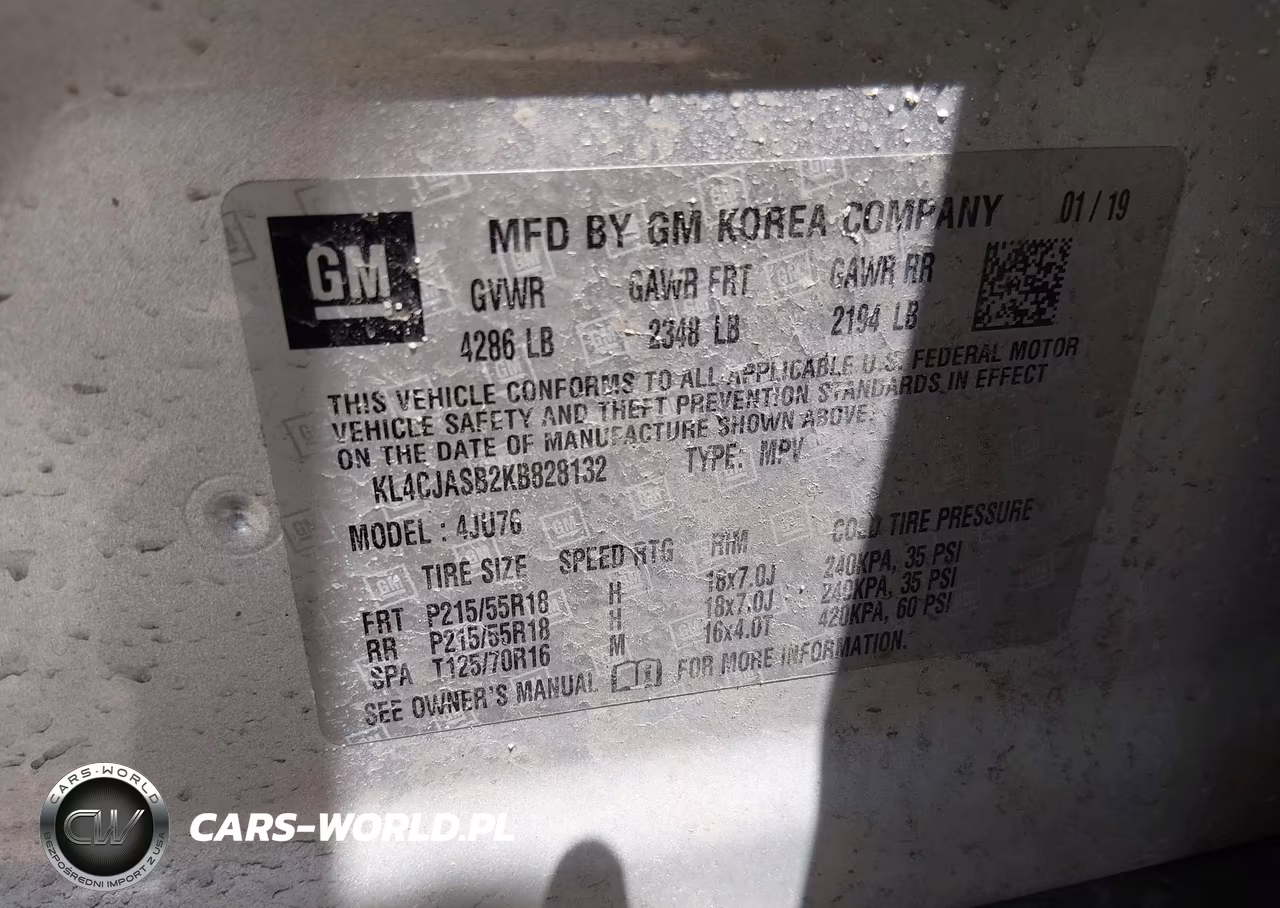 2019 Buick Encore Fwd Preferred VIN:KL4CJASB2KB828132 - 9