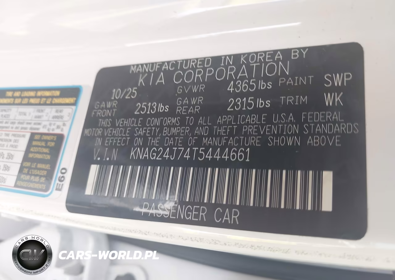 2026 Kia K5 Lxs Fwd VIN:KNAG24J74T5444661 - 9