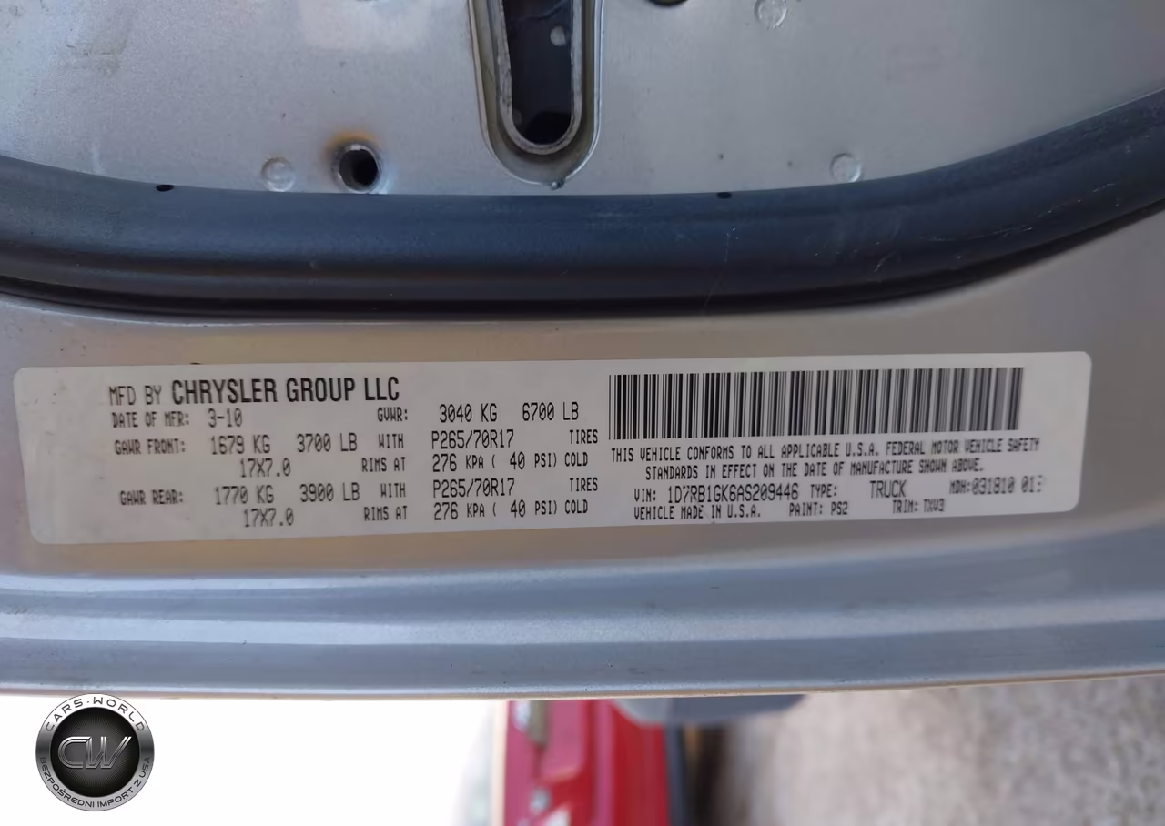 2010 Dodge Ram 1500 St VIN:1D7RB1GK6AS209446 - 9