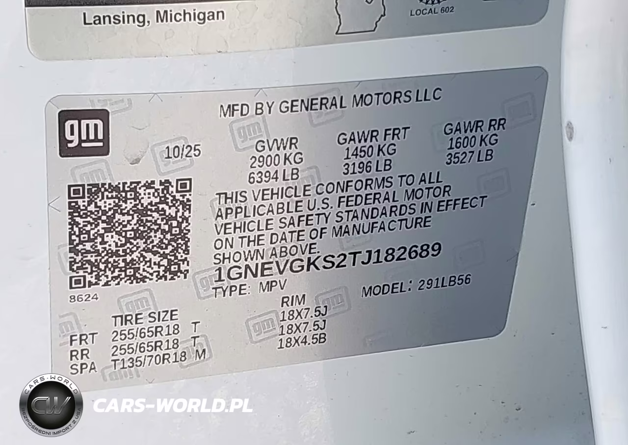 2026 Chevrolet Traverse Lt VIN:1GNEVGKS2TJ182689 - 9