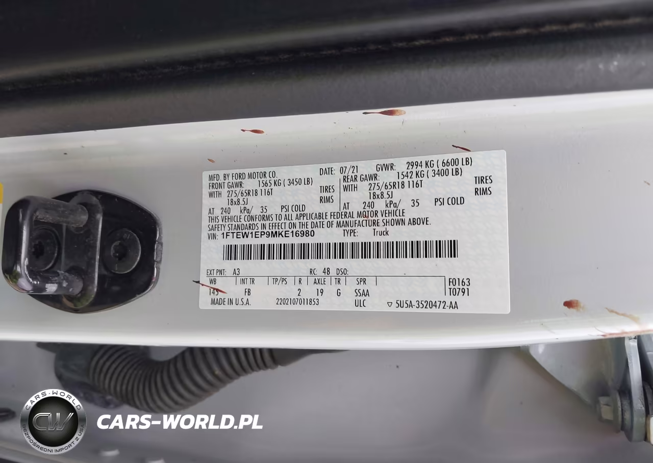 2021 Ford F-150 Xlt VIN:1FTEW1EP9MKE16980 - 9