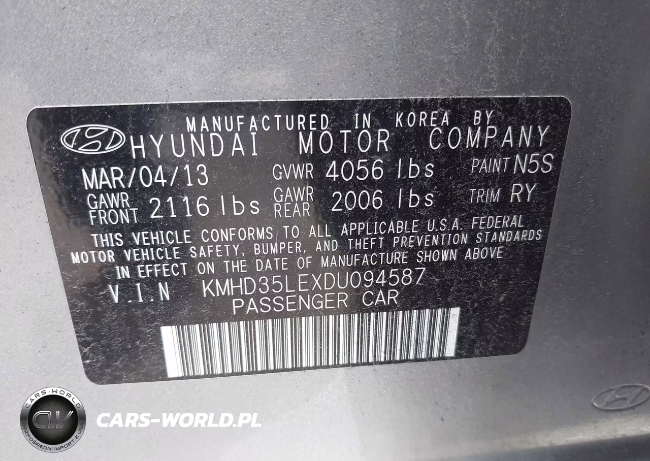 2013 Hyundai Elantra Gt VIN:KMHD35LEXDU094587 - 9