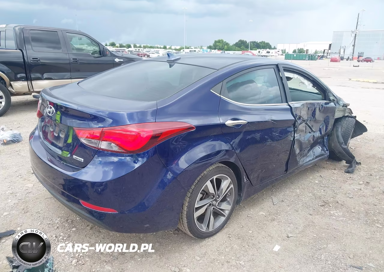 2014 Hyundai Elantra Limited VIN:5NPDH4AE6EH483404 - 4