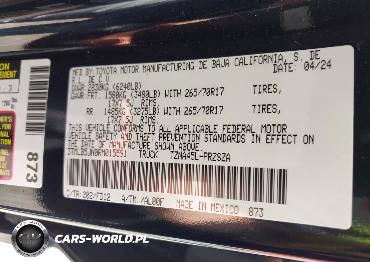 2024 Toyota Tacoma Trd Off Road VIN:3TMLB5JN0RM015591 - 9