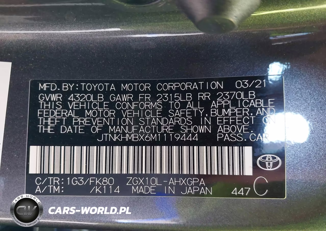 2021 Toyota C-Hr Xle VIN:JTNKHMBX6M1119444 - 9
