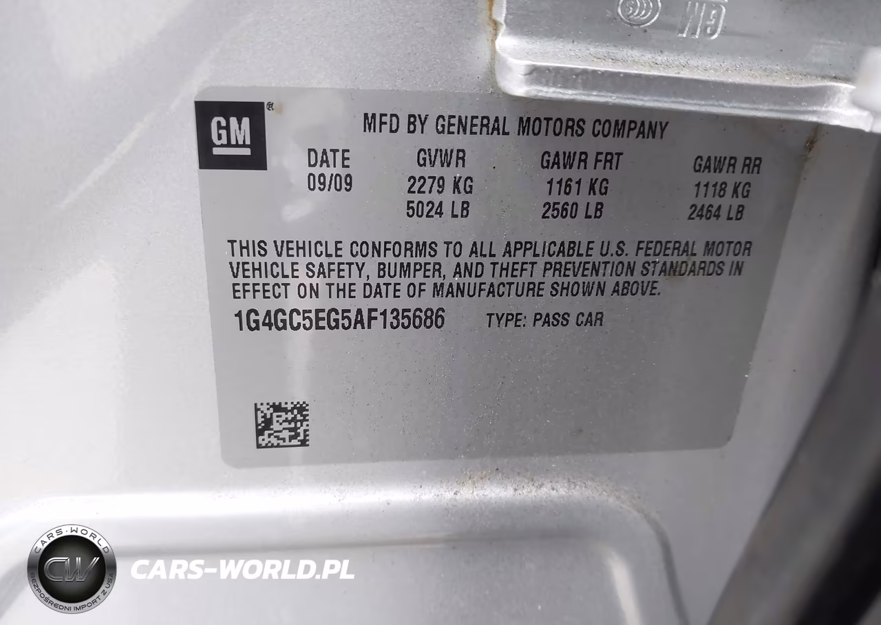 2010 Buick Lacrosse Cxl VIN:1G4GC5EG5AF135686 - 9