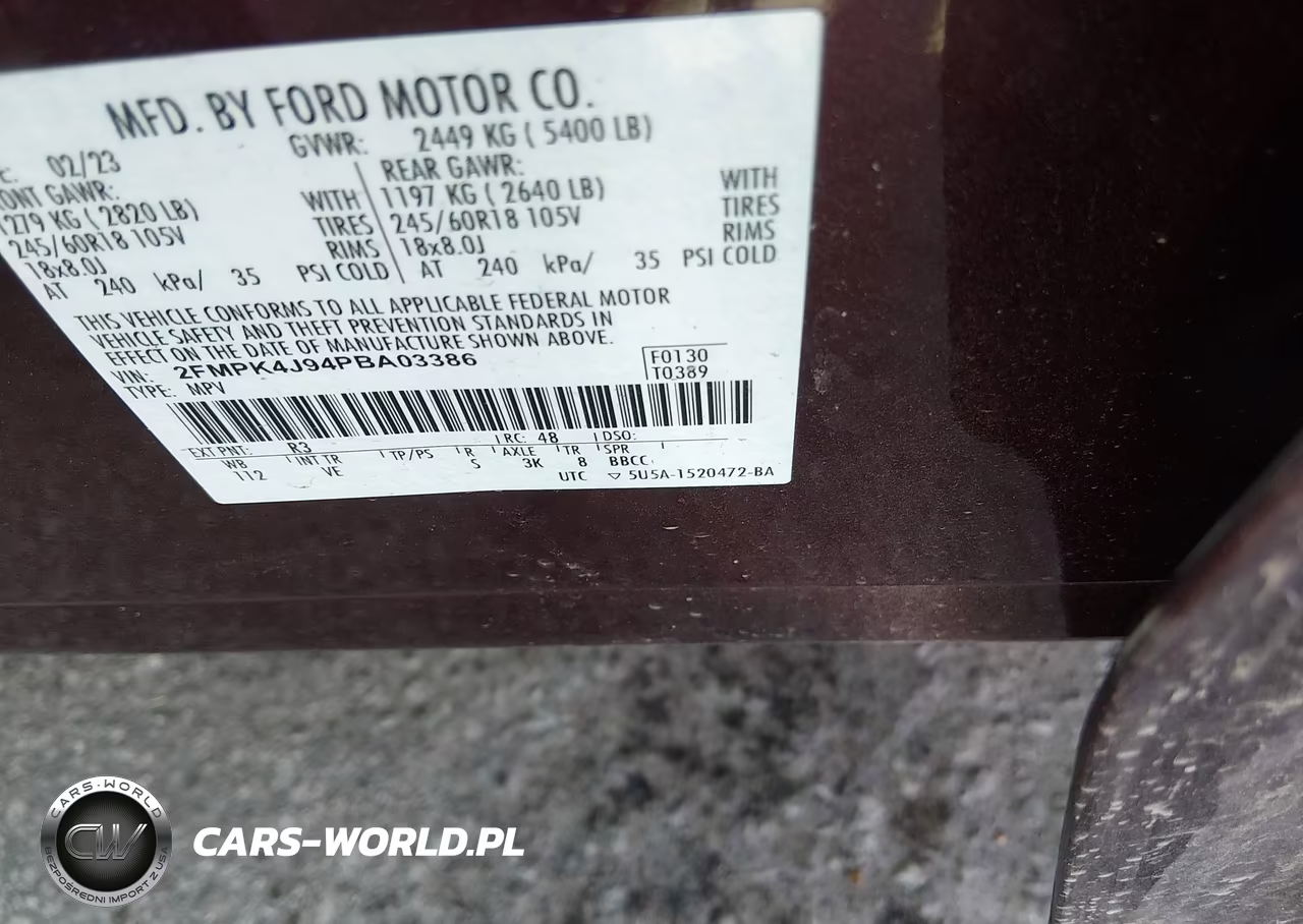 2023 Ford Edge Sel VIN:2FMPK4J94PBA03386 - 9