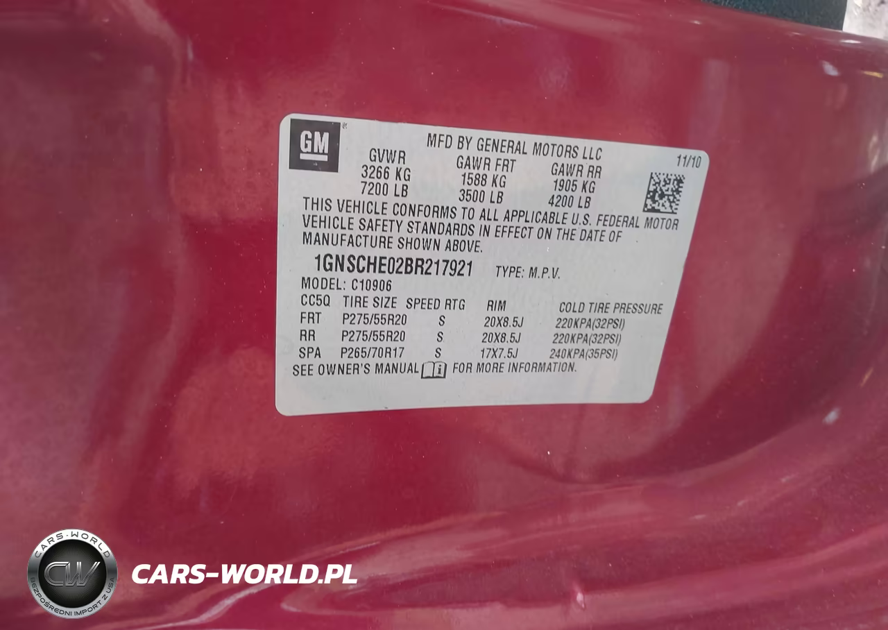 2011 Chevrolet Suburban 1500 Ls VIN:1GNSCHE02BR217921 - 9
