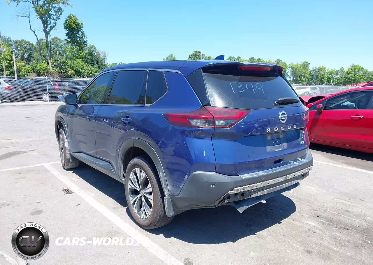 2021 Nissan Rogue Sv Fwd VIN:JN8AT3BA4MW011349 - 3