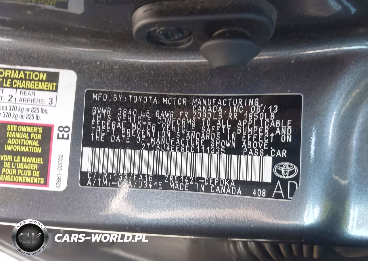 2013 Toyota Corolla L VIN:2T1BU4EE8DC111335 - 9