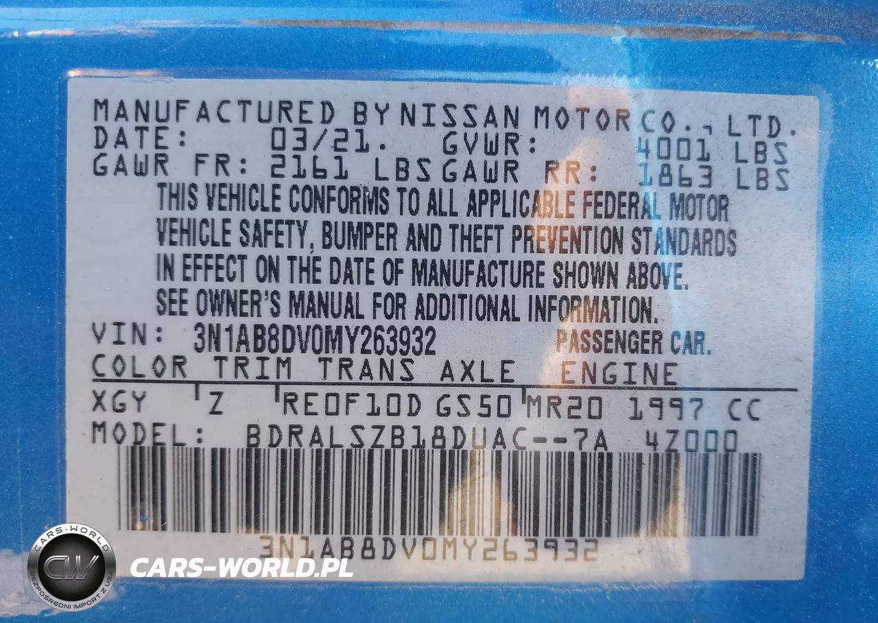 2021 Nissan Sentra Sr Xtronic Cvt VIN:3N1AB8DV0MY263932 - 9
