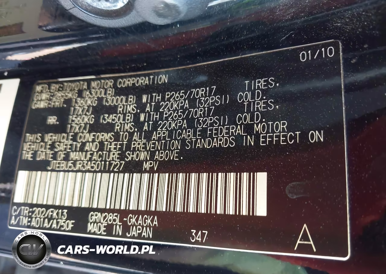 2010 Toyota 4Runner Sr5 V6 VIN:JTEBU5JR3A5011727 - 9