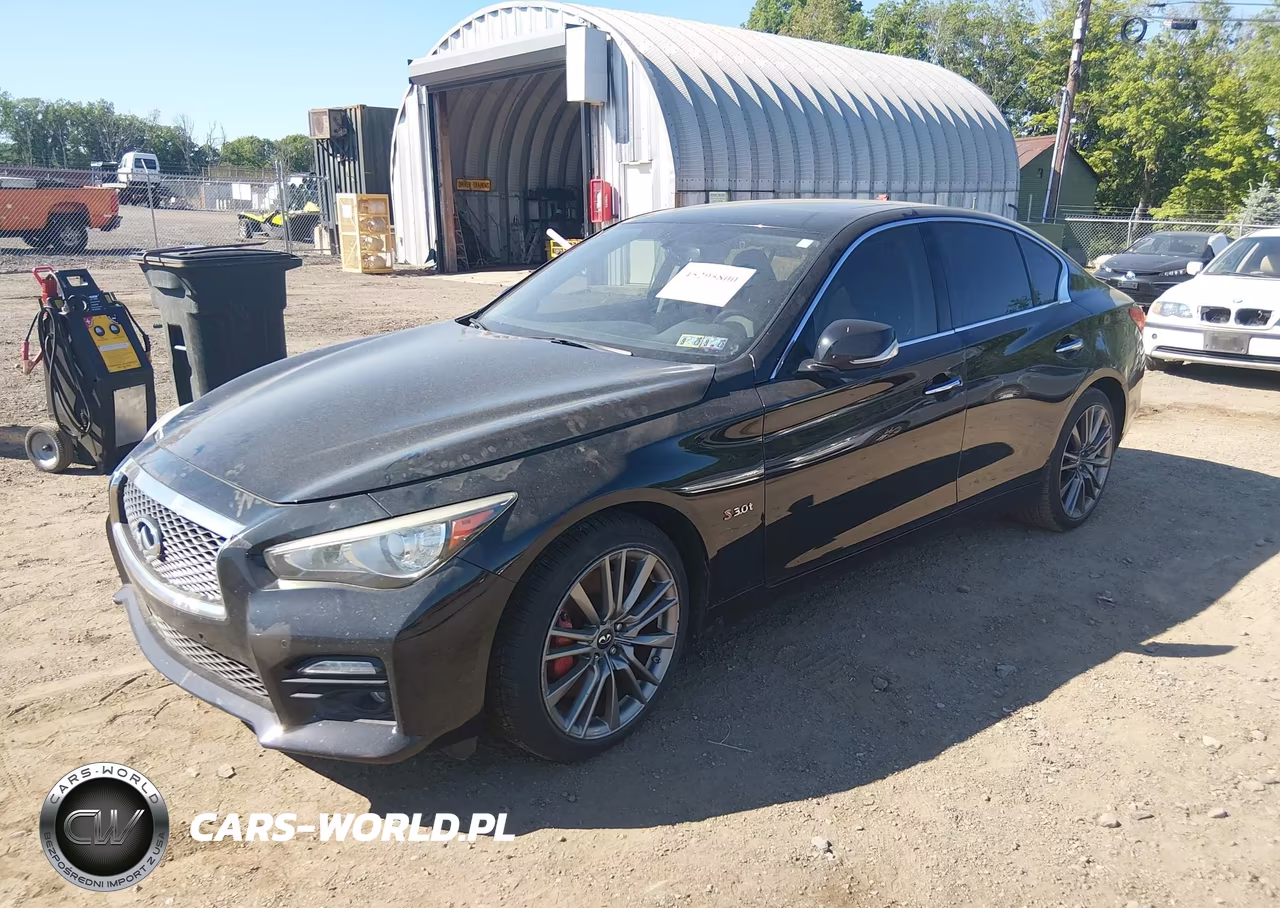 2017 Infiniti Q50 3.0T Red Sport 400 VIN:JN1FV7AR8HM870412 - 2