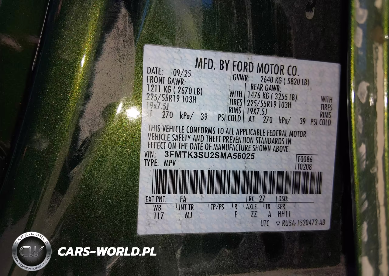 2025 Ford Mustang Mach-E Premium VIN:3FMTK3SU2SMA56025 - 9