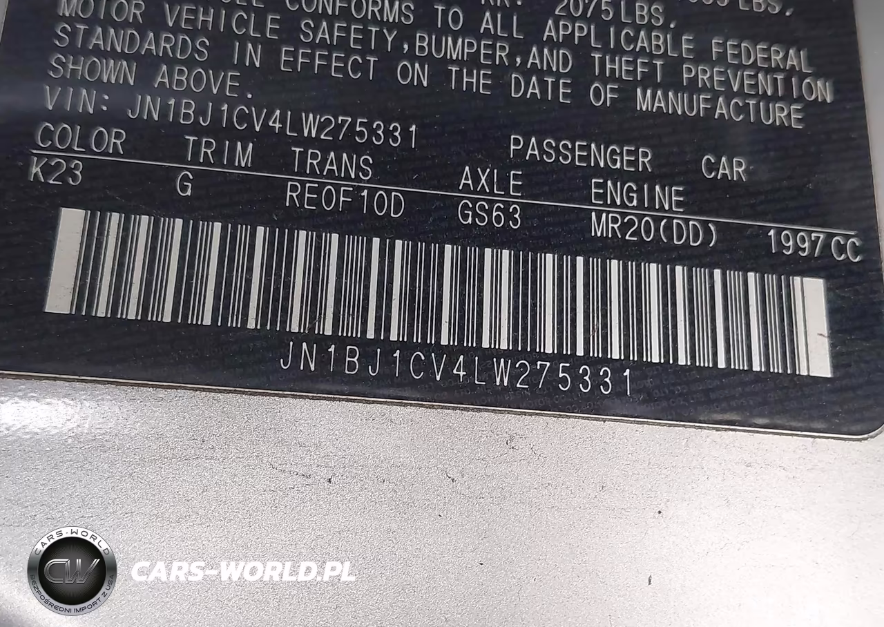 2020 Nissan Rogue Sport S Fwd Xtronic Cvt VIN:JN1BJ1CV4LW275331 - 9