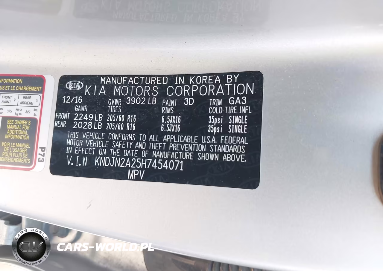 2017 Kia Soul VIN:KNDJN2A25H7454071 - 9