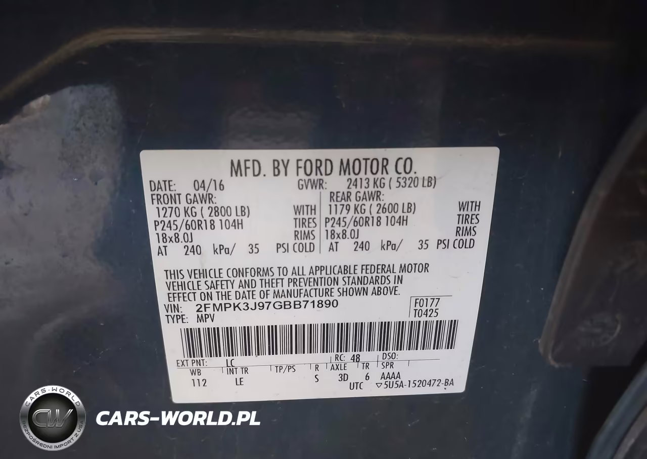 2016 Ford Edge Sel VIN:2FMPK3J97GBB71890 - 9