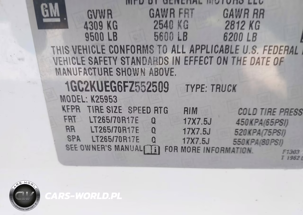 2015 Chevrolet Silverado 2500Hd Wt VIN:1GC2KUEG6FZ552509 - 9