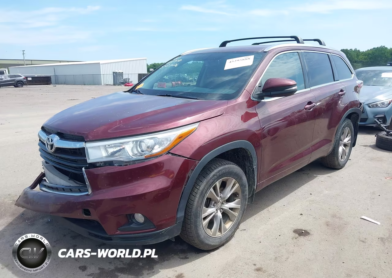 2015 Toyota Highlander Xle V6 VIN:5TDJKRFH3FS136340 - 2