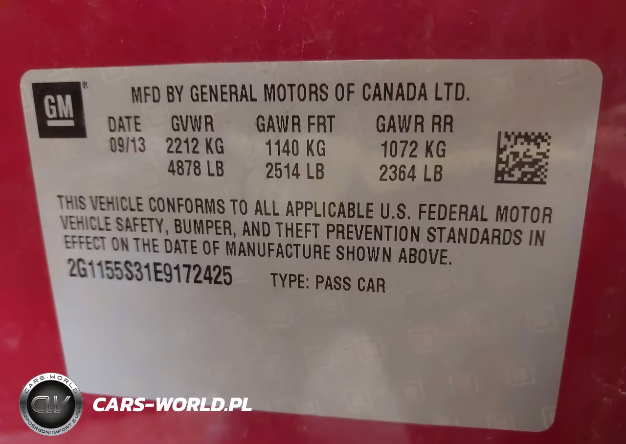 2014 Chevrolet Impala 2Lz VIN:2G1155S31E9172425 - 9