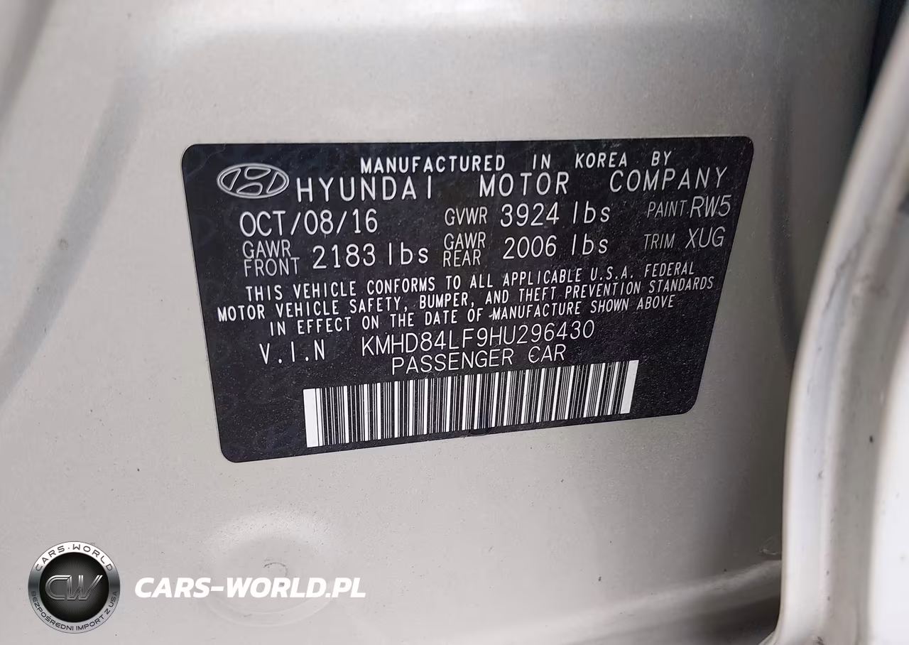 2017 Hyundai Elantra Value Edition VIN:KMHD84LF9HU296430 - 9