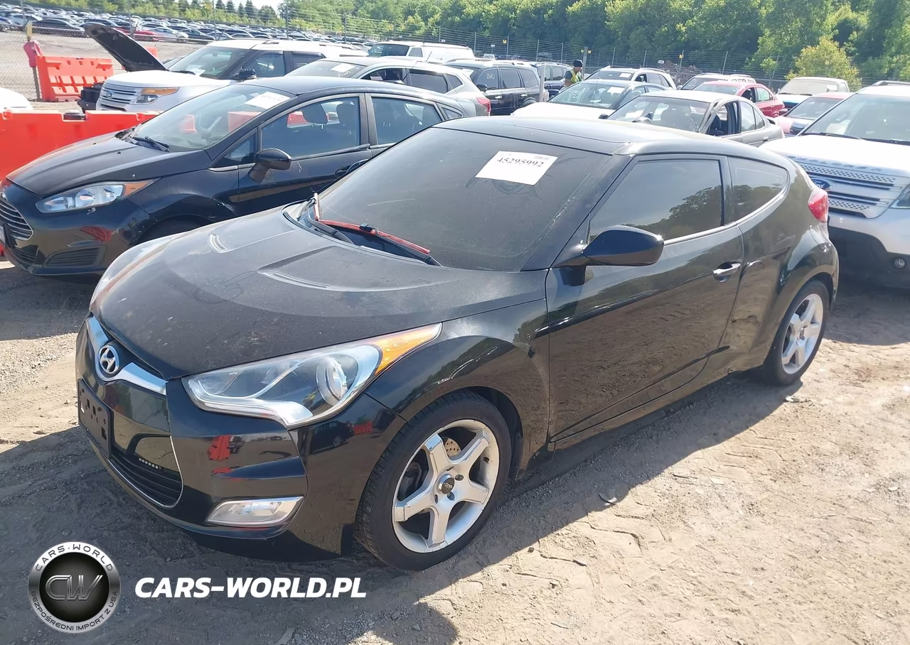 2013 Hyundai Veloster Base W-Gray VIN:KMHTC6AD1DU104662 - 2