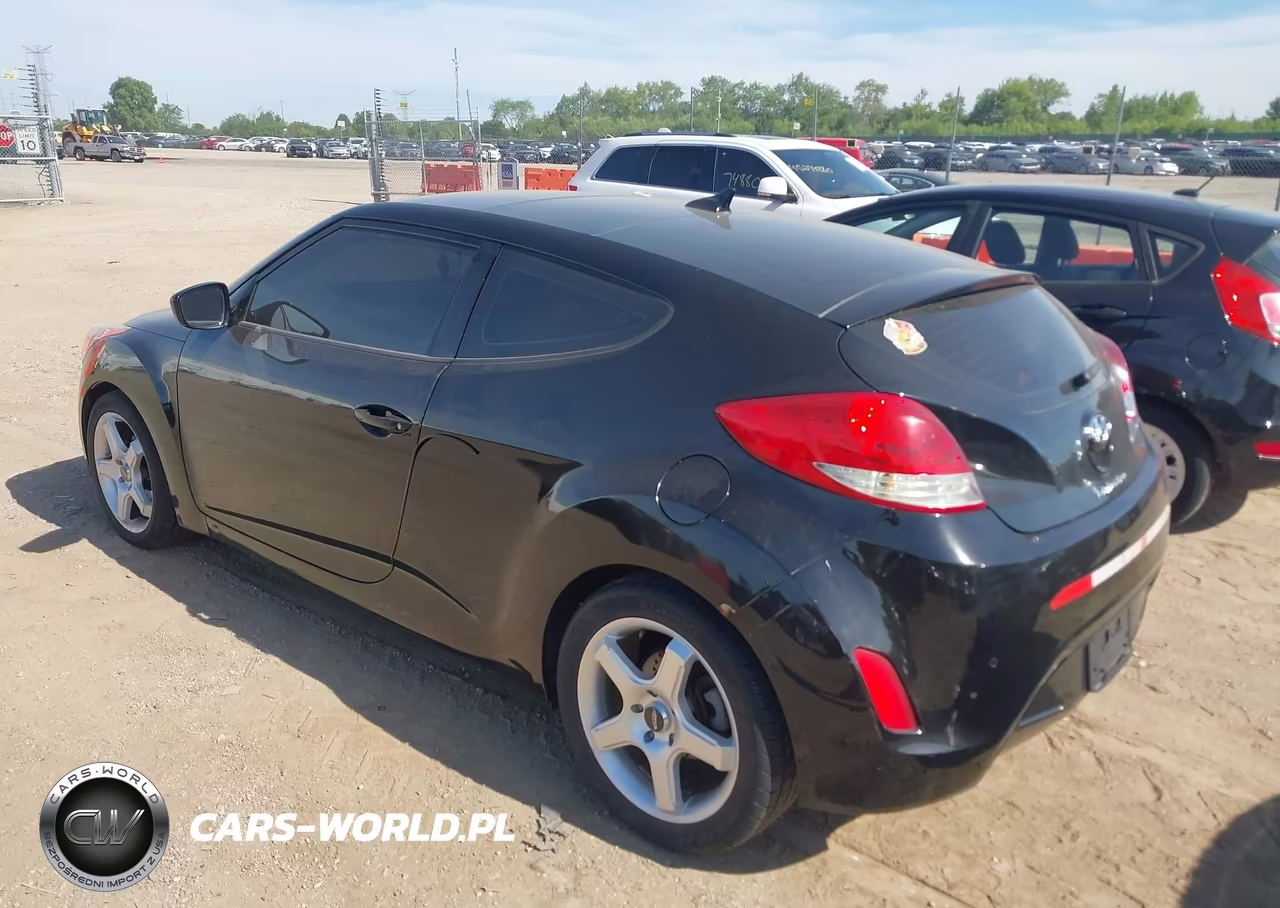 2013 Hyundai Veloster Base W-Gray VIN:KMHTC6AD1DU104662 - 3