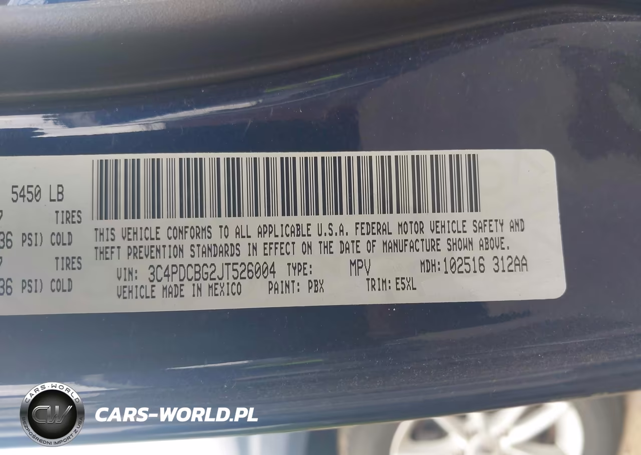 2018 Dodge Journey Sxt VIN:3C4PDCBG2JT526004 - 9