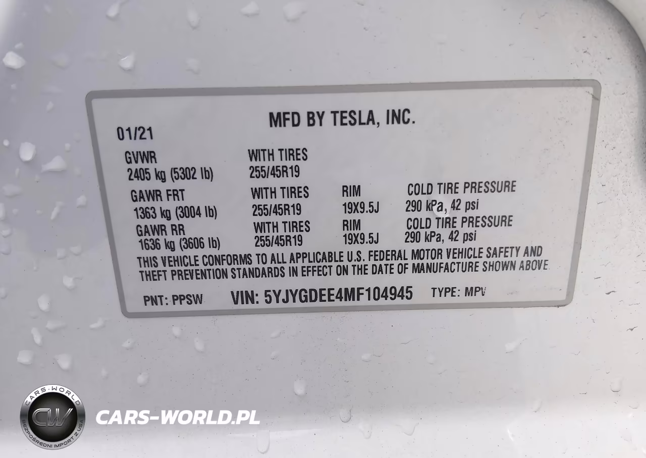 2021 Tesla Model Y Long Range Dual Motor All-Wheel Drive VIN:5YJYGDEE4MF104945 - 9