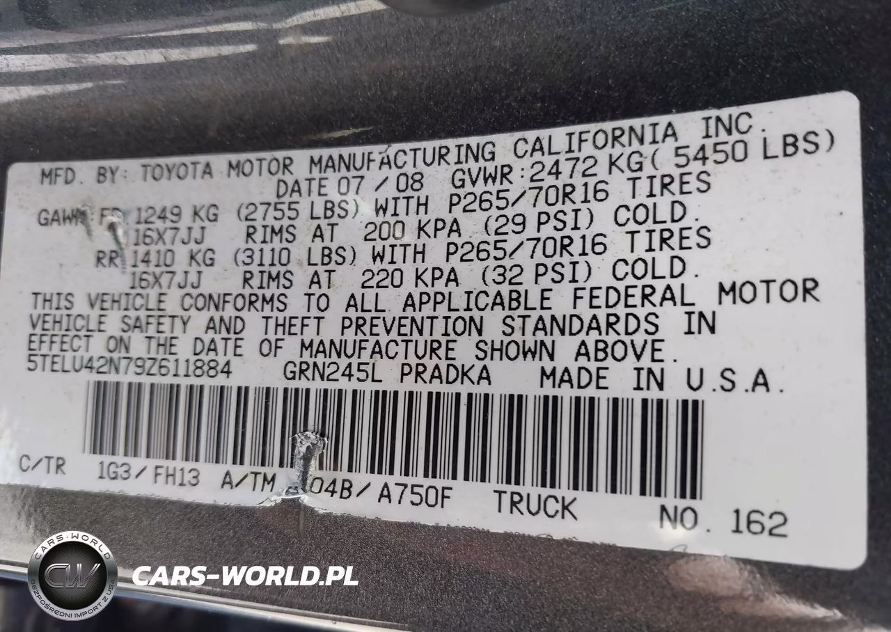 2009 Toyota Tacoma Base V6 VIN:5TELU42N79Z611884 - 9