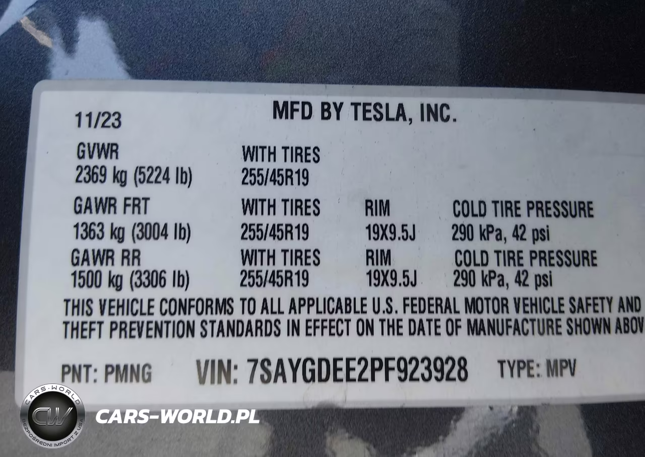2023 Tesla Model Y Awd-Long Range Dual Motor All-Wheel Drive VIN:7SAYGDEE2PF923928 - 9