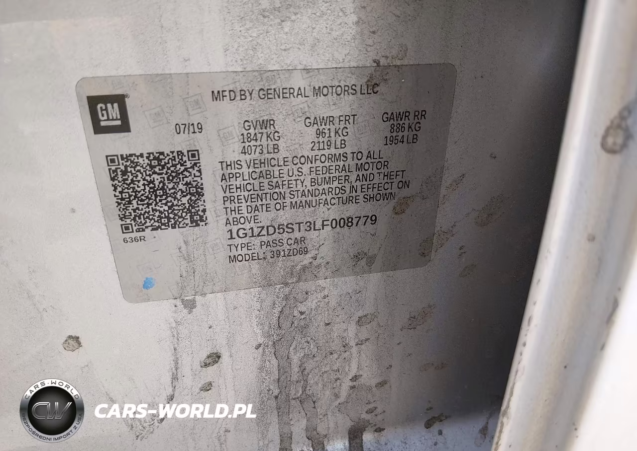 2020 Chevrolet Malibu Fwd Lt VIN:1G1ZD5ST3LF008779 - 9