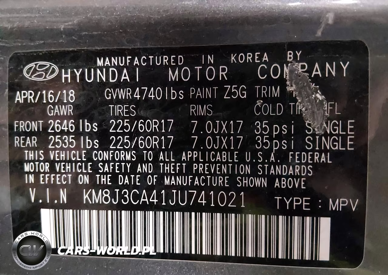 2018 Hyundai Tucson Sel Plus VIN:KM8J3CA41JU741021 - 9